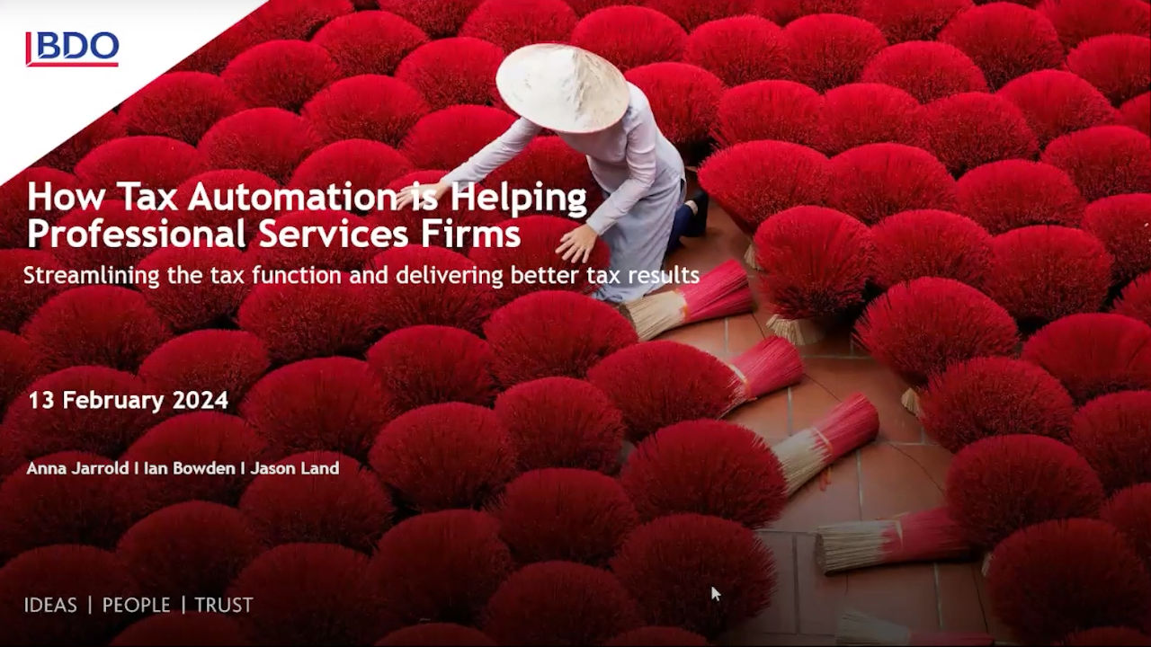 Professional Services Tax Webinar