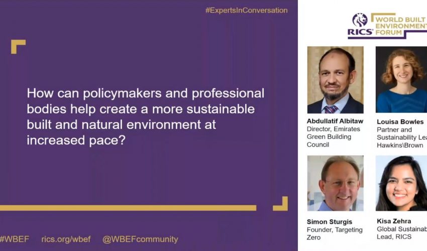 RICS Sustainability Report 2023: global challenges and opportunities