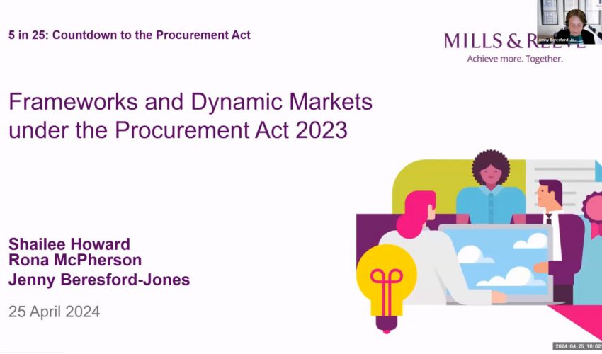 5 in 25 – Procurement Act: Frameworks and Dynamic Markets