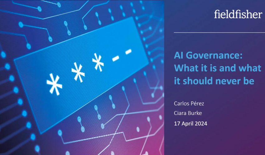 AI Governance: What it is and what it should never be