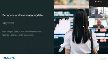 Economy and Investment update: May 2024