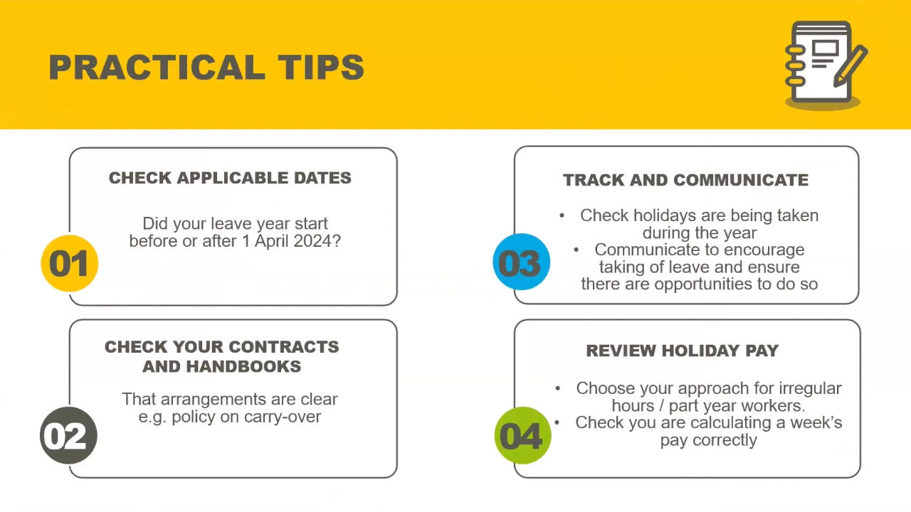 Employment Law Changes: Holiday Rules