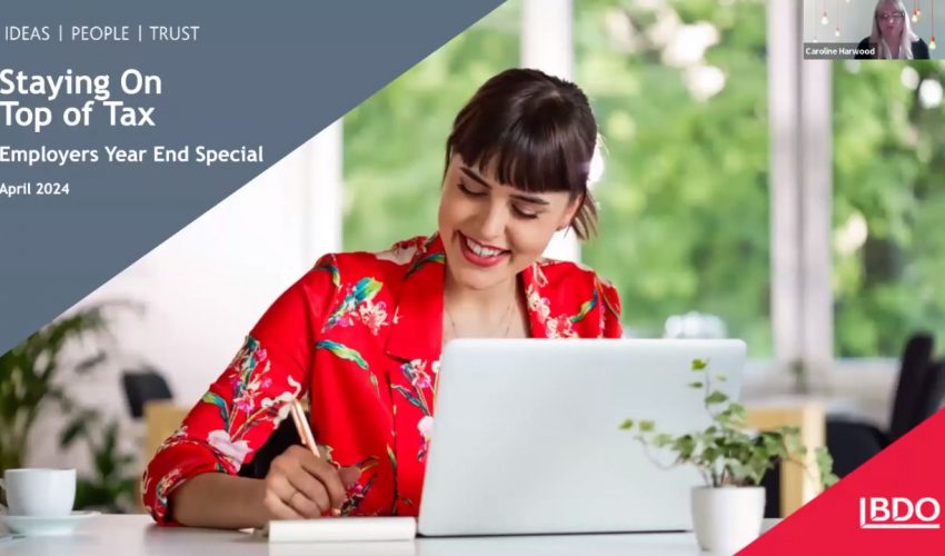 On Top of Tax: Employers’ Year End Special Webinar