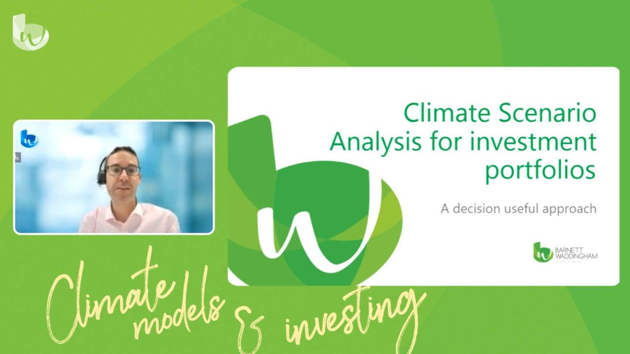Climate models and investing: what’s the issue?