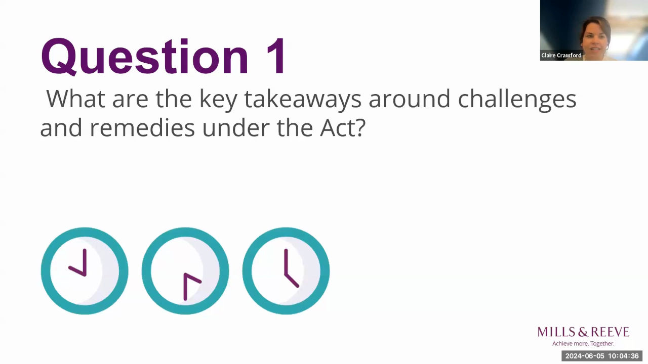 The Challenges of the Procurement Act