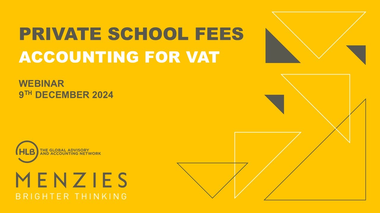 VAT on private school fees – how to account for VAT