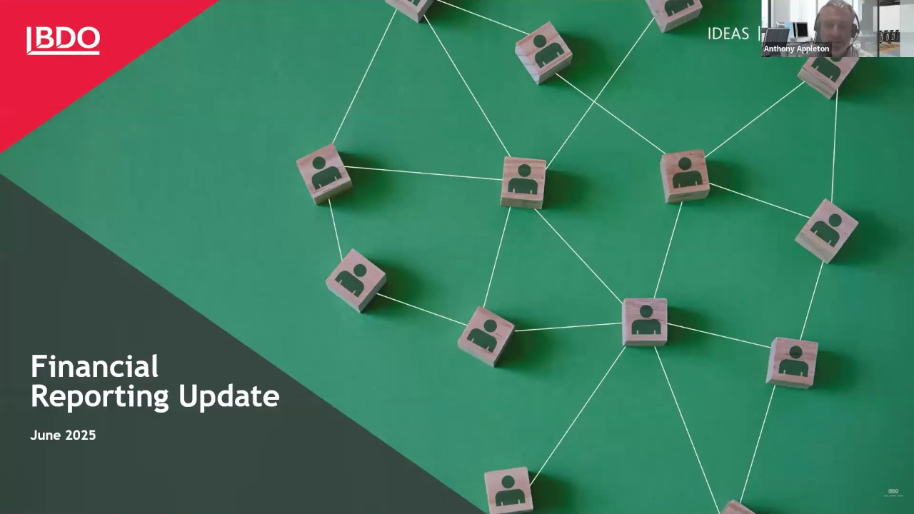 Financial Reporting Update Webinar – June 2025