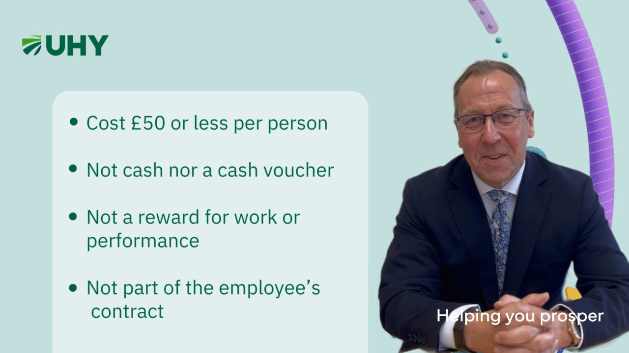 Tax-free gifts for staff