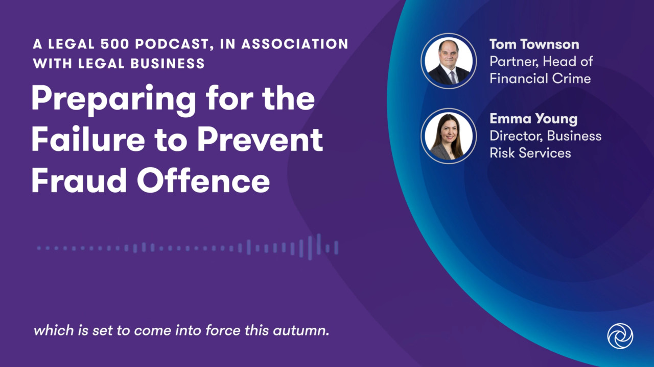 Preparing for the Failure to Prevent Fraud Offence