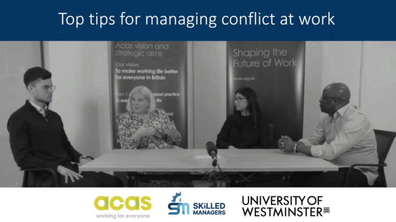 Managing conflict at work