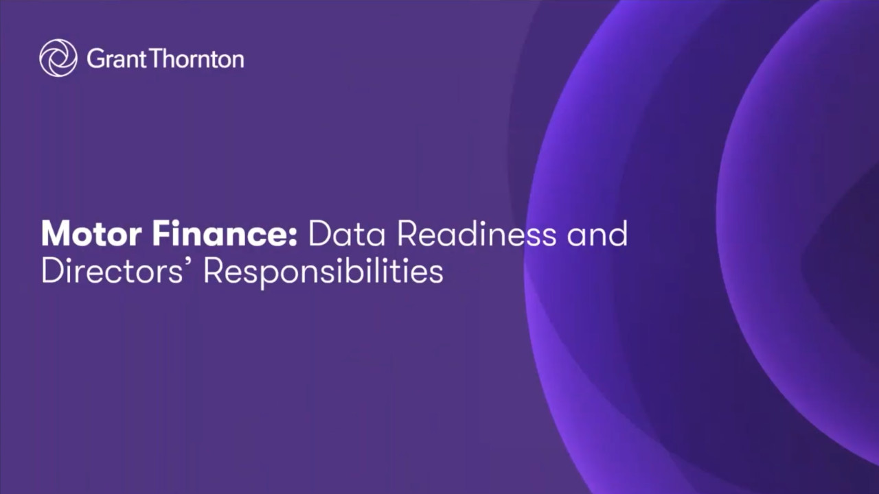 Motor Finance: Data Readiness and Directors’ Responsibilities