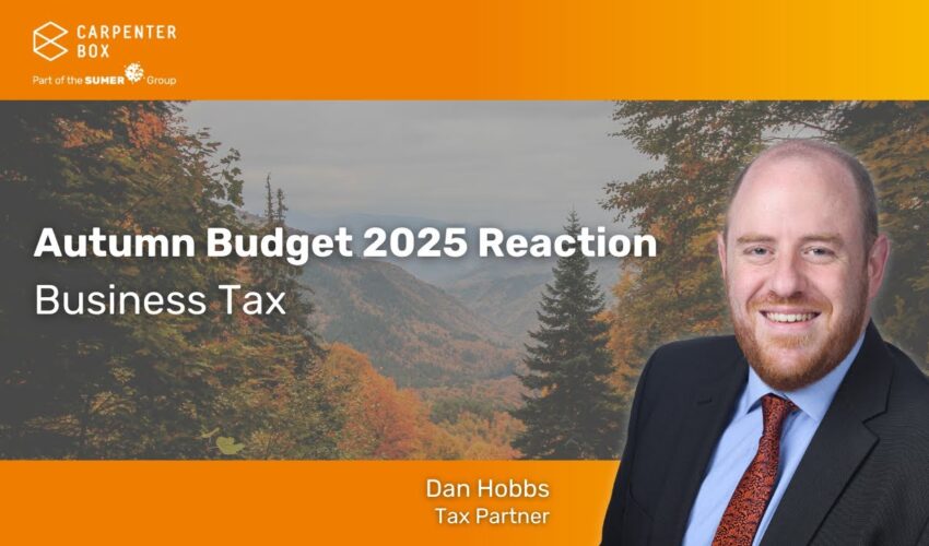 Autumn Budget 2025: Business Tax