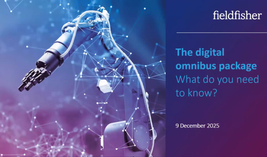 The Digital Omnibus package – what do you need to know?