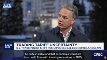 US tariffs & European business: ING CEO Steven van Rijswijk at Davos 2026
