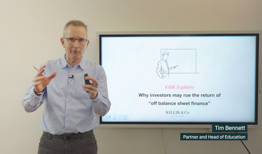 Why investors may rue the return of “Off Balance Sheet Finance”