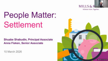 People Matter: Settlement