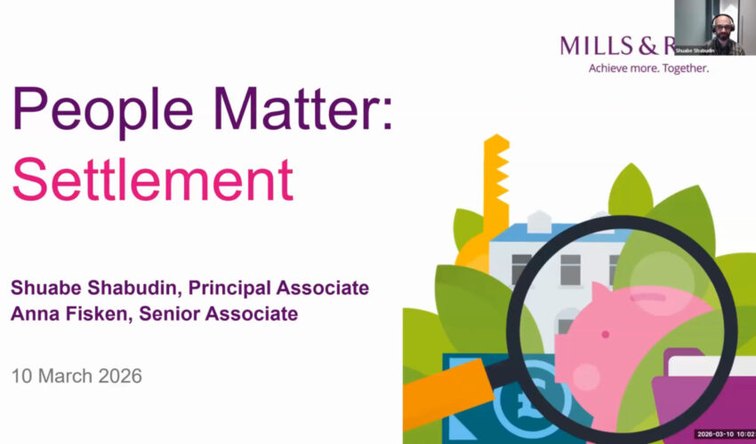 People Matter: Settlement